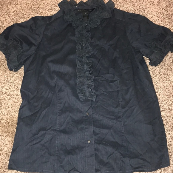 Marc By Marc Jacobs Tops - Marc Jacobs size 6 top navy blue Marc By Marc Jacobs Tops - Marc Jacobs size 6 top navy blue
